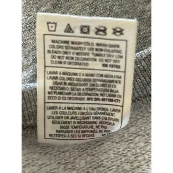 GUC Fruit of the Loom Broken Arrow Eagles Gray Long Sleeve Sweatshirt Size Large - Picture 4 of 5